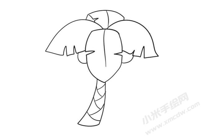椰子树简笔画法步骤09.jpg