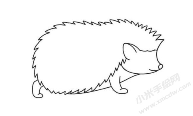 刺猬简笔画分步绘制图示04.jpg
