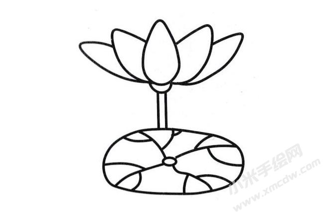 荷花简笔画分步绘制图示05.jpg