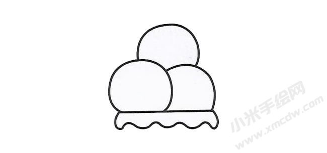 简笔画冰激凌画法步骤图示01.jpg