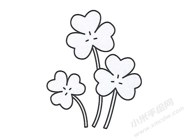 三叶草简笔画分步绘制图示03.jpg