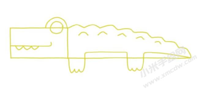 鳄鱼幼儿简笔画分步画法图示04.jpg