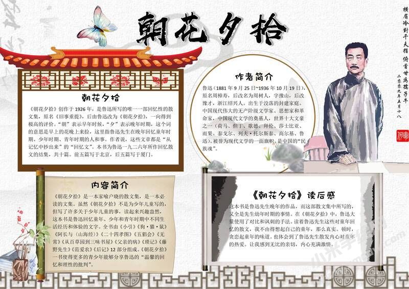 朝花夕拾手抄报内容模板彩色有字（第六版）.jpg