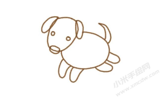 小狗幼儿简笔画分步画法图示03.jpg