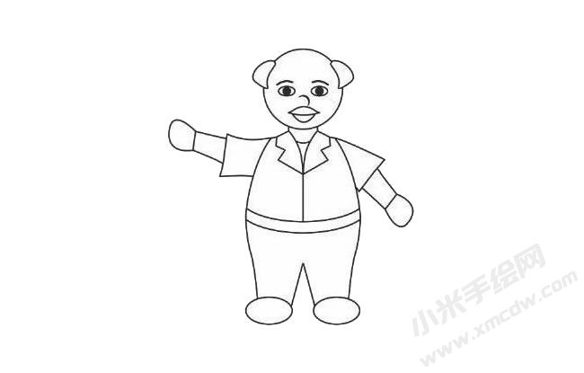门卫简笔画分步画法图示03.jpg