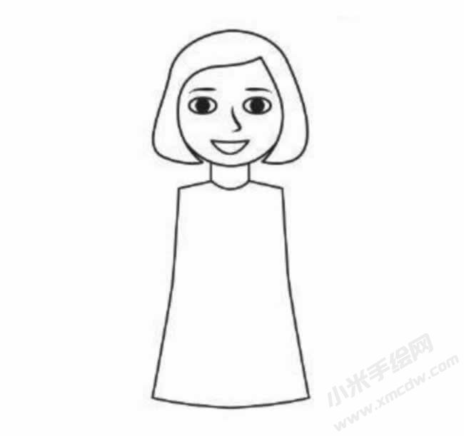 女厨师幼儿简笔画分步画法图示02.jpg