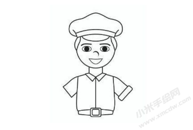 公交车司机简笔画分步绘制图示03.jpg