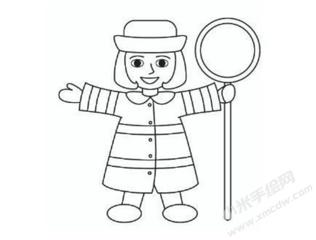 巡警简笔画分步绘制图示04.jpg