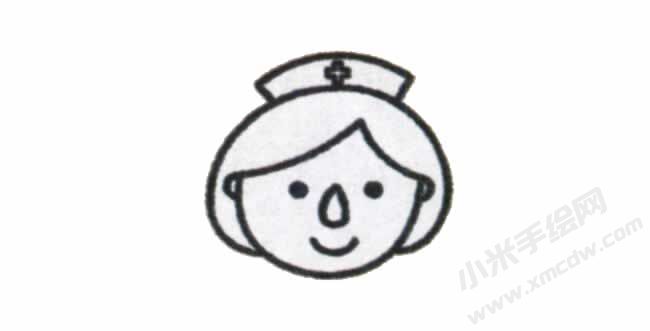 护士简笔画绘制步骤图示02.jpg