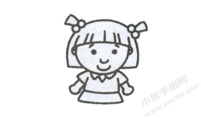 简笔画女孩画法步骤图示04.jpg