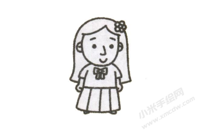 姐姐简笔画绘制步骤图示05.jpg