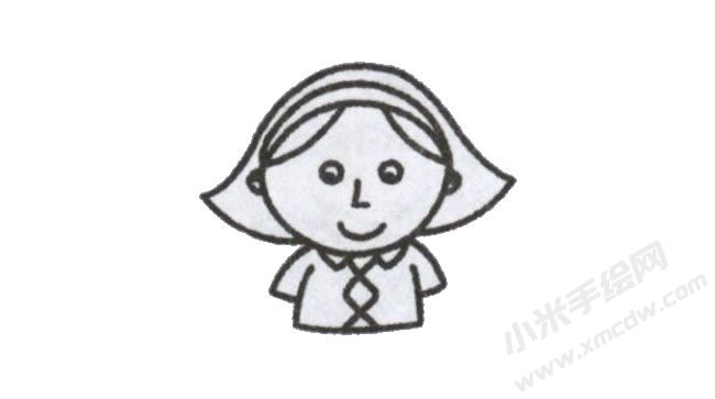 简笔画妈妈画法步骤图示03.jpg