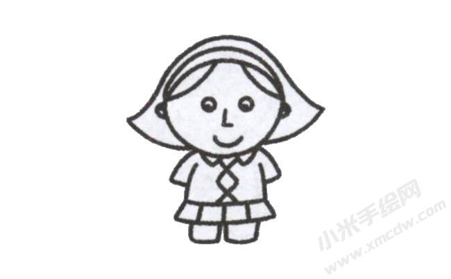 简笔画妈妈画法步骤图示04.jpg