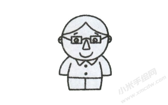 简笔画爸爸画法步骤图示03.jpg