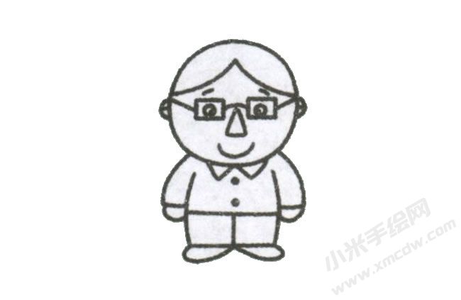 简笔画爸爸画法步骤图示05.jpg