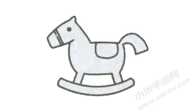 木马简笔画绘制步骤图示03.jpg