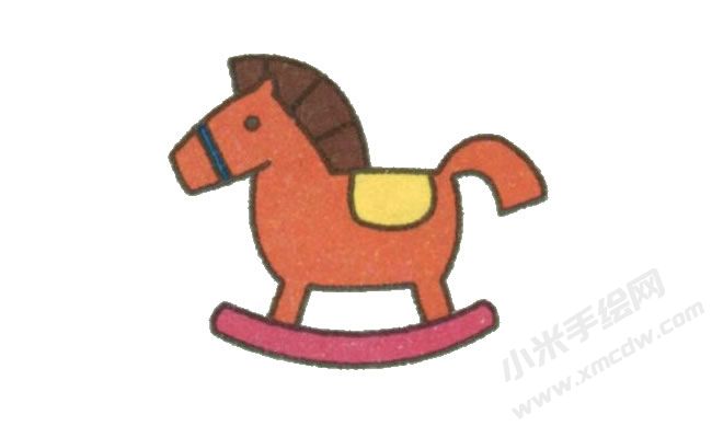 木马简笔画绘制步骤图示06.jpg