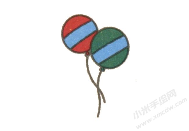气球简笔画绘制步骤图示06.jpg