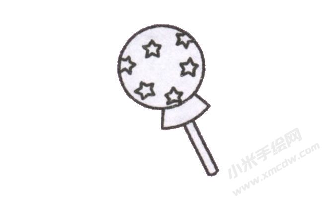 简笔画棒棒糖画法步骤图示05.jpg