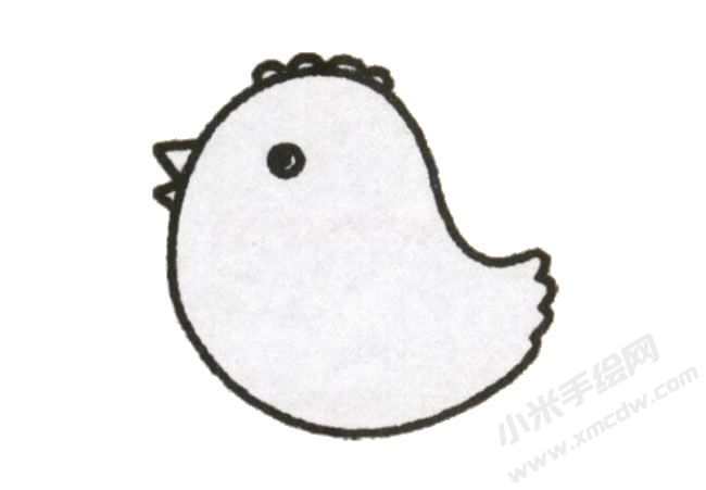 小鸡幼儿简笔画绘制步骤图示03.jpg