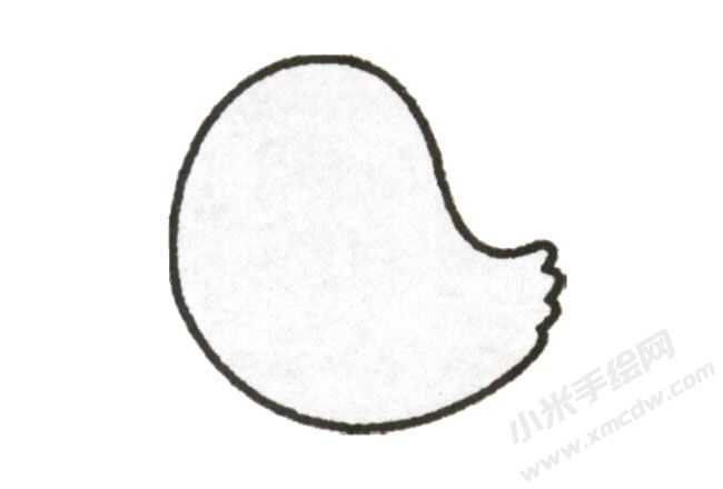 小鸡幼儿简笔画绘制步骤图示01.jpg