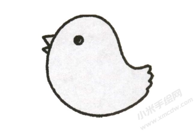 小鸡幼儿简笔画绘制步骤图示02.jpg