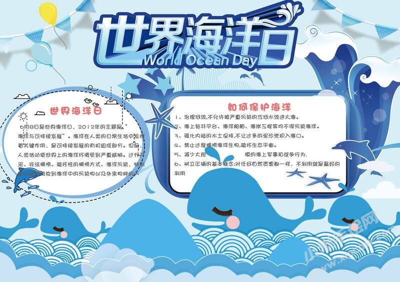 世界海洋日手抄报内容模板有字版.jpg