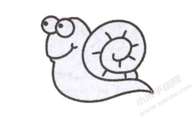 简笔画蜗牛画法步骤图示04.jpg