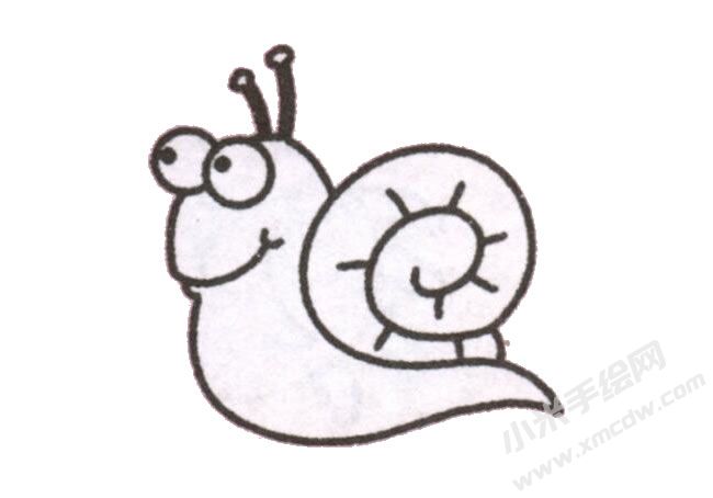 简笔画蜗牛画法步骤图示05.jpg