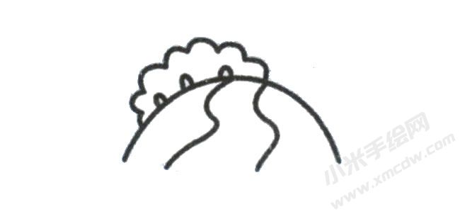 山路简笔画绘制步骤图示02.jpg