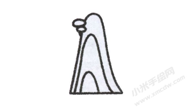 简笔画瀑布画法步骤图示01.jpg