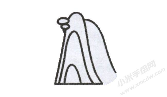 简笔画瀑布画法步骤图示02.jpg