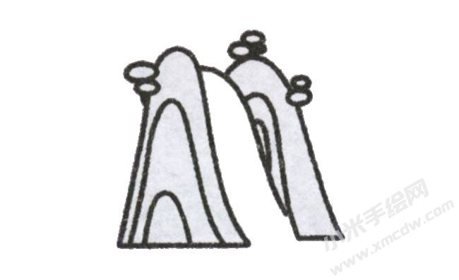 简笔画瀑布画法步骤图示03.jpg