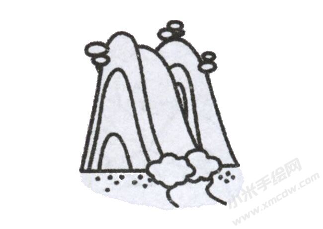 简笔画瀑布画法步骤图示04.jpg