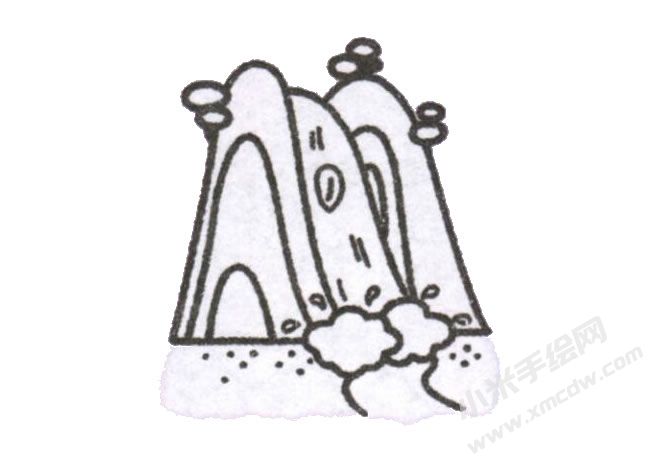 简笔画瀑布画法步骤图示05.jpg