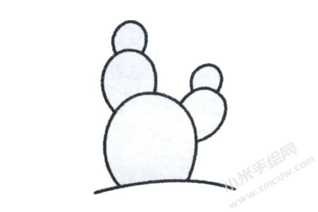 一步一笔简笔画仙人掌步骤图示04.jpg
