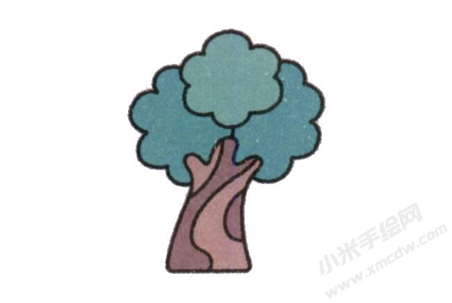 榕树简笔画绘制步骤图示06.jpg