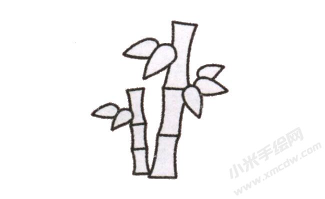 竹子幼儿简笔画步骤图示05.jpg