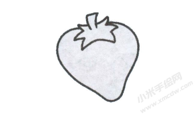 草莓幼儿简笔画步骤图示03.jpg