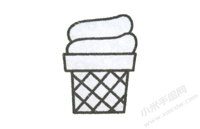 冰激凌幼儿简笔画步骤图示04.jpg