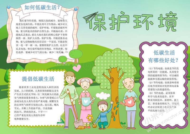 保护环境手抄报内容模板有字版（三）.jpg
