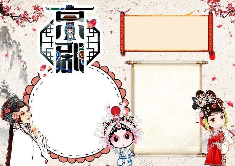 京剧手抄报内容模板无字版（第一版）.jpg