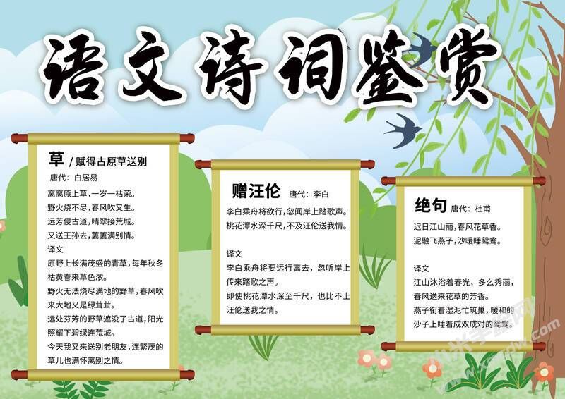 语文诗词鉴赏手抄报内容模板（第一版）.jpg