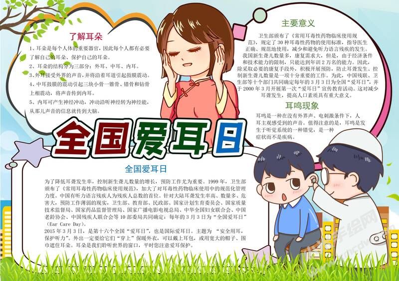 全国爱耳日手抄报内容模板有字版（第一版）.jpg