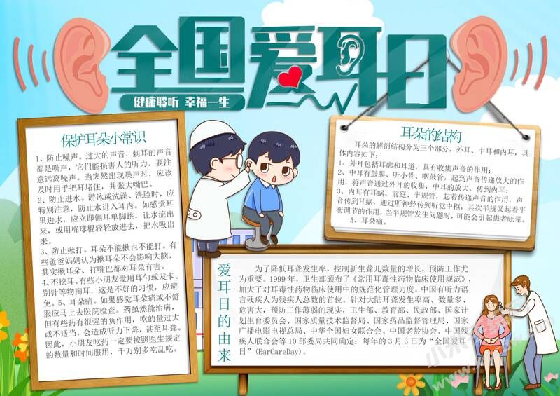 全国爱耳日手抄报内容模板有字版（第三版）.jpg