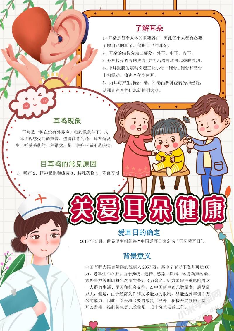关爱耳朵健康手抄报内容模板有字版（第二版）.jpg