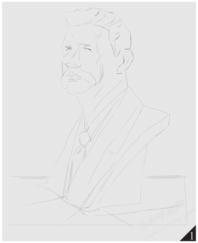 高尔基的素描画法步骤图示01.jpg