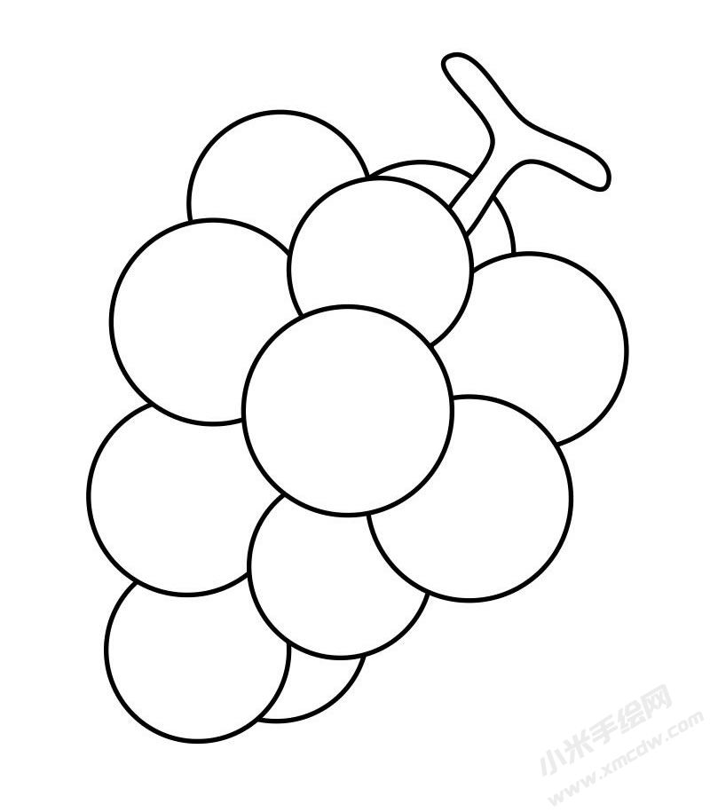葡萄简笔画图片