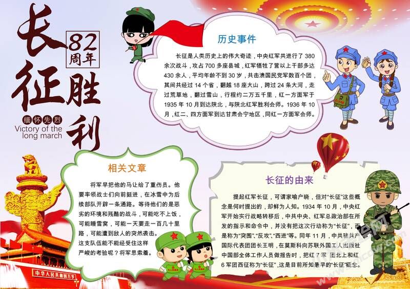 长征胜利82周年手抄报内容模板有字版（第二版）.jpg