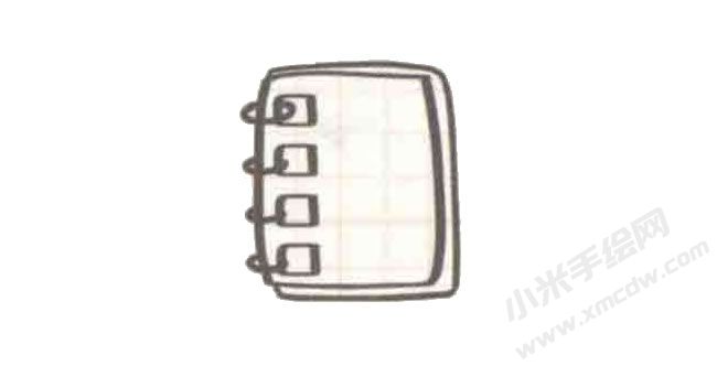 笔记本简笔画绘制步骤图示03.jpg